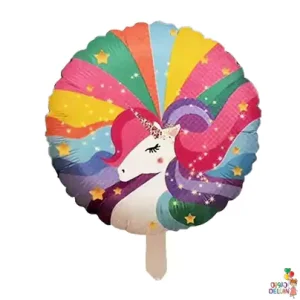 Round-unicorn-foil-balloon